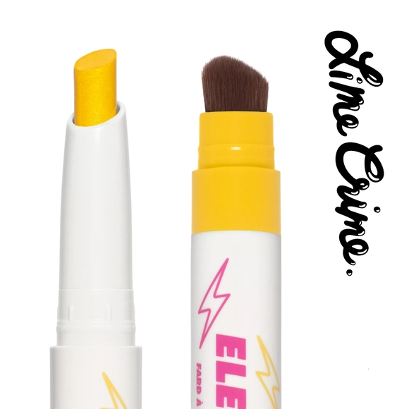 Lime Crime 💛 Electric Slide Eyeshadow & Brush Stick- Mega - Metallic Yel - Picture 5 of 5